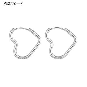 Pendientes de aro Amy Amy Heart PE2776 para mujer, joyería linda para uso diario - Product Image 1