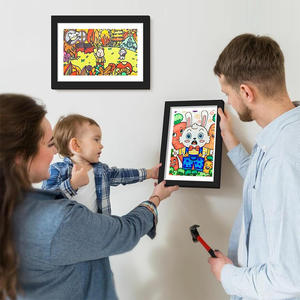 Kids Art Frames Muur opknoping, Front Opening Kids Artwork <span class=keywords><strong>Display</strong></span> <span class=keywords><strong>Frame</strong></span> voor 3D Foto, Ambachten, Hangende Kunst, Portfolio - Product Image 2