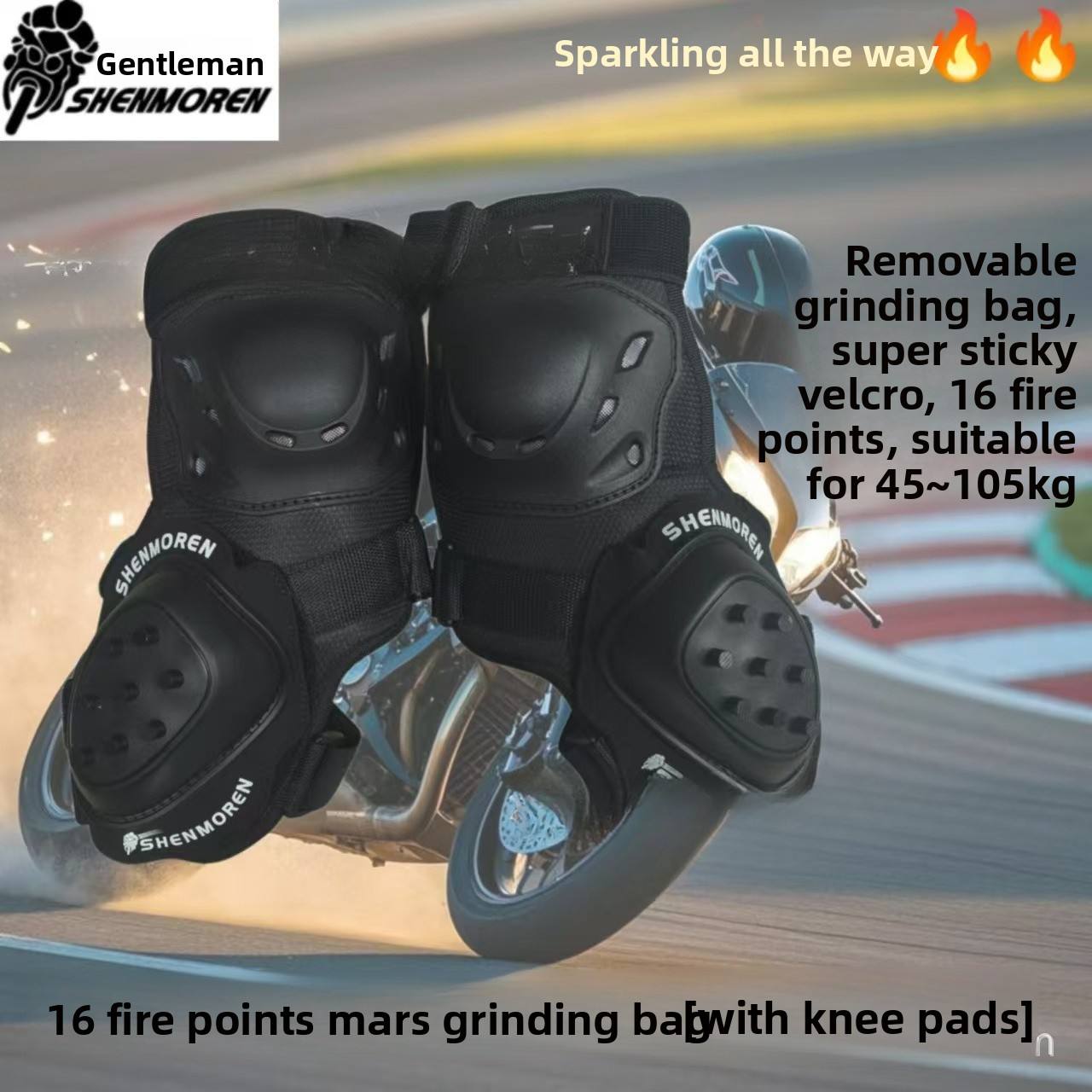 Knee pads + Mars grinding bag