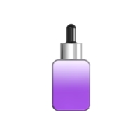 Botol kosmetik gradien ungu 30ml, wadah kaca tetes untuk Esens minyak Kecantikan dan perawatan wajah