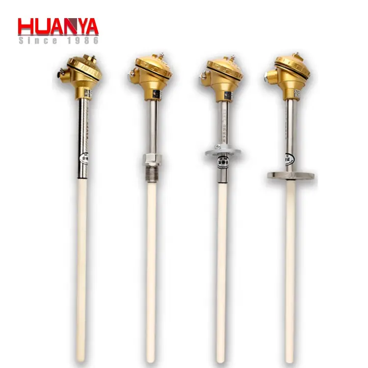 High temperature K/R/S/B type thermocouple with ceramic protecting tube