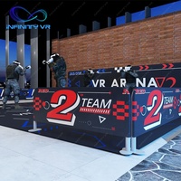Sistema de Arcade de Tiro VR Inalámbrico, Arena de Movimiento Libre, Simulador de Juego Multijugador para 4-10 Jugadores, Equipo de Entretenimiento