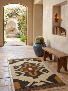 Rustic Boho Southwestern Jute Wool <b>Runner</b> <b>Rug</b> Handwoven Tribal Farmhouse Carpet Accent <b>for</b> Entryway Hallway Home Decor - Product Image 6