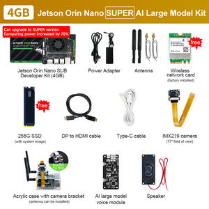 117 157 Tops 计算能力 Jetson Orin NX 超级人工智能大模型套件，带 8GB/16GB <span class=keywords><strong>RAM</strong></span> 和可选 SSD，美国和欧盟充电器 - Product Image 4