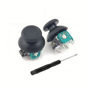 Joystick pour console de jeu PS4, bouton de pouce, kit de levier avec <span class=keywords><strong>tournevis</strong></span>, pièces de réparation, accessoires - Product Image 1