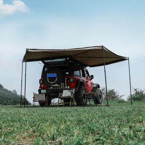 HOMFUL Tente d'extérieur en aluminium à <span class=keywords><strong>270</strong></span> degrés pour voiture Tente rétractable UV30 + pour voiture de camp - Product Image 6