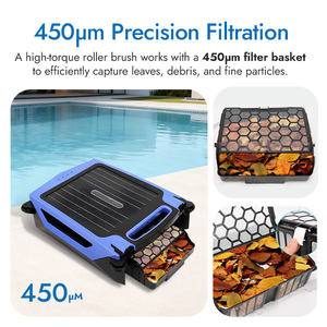 Robot nettoyeur de piscine automatique intelligent à haute efficacité, écologique, alimenté par énergie solaire, pour l'extérieur, avec couvercle - Product Image 5