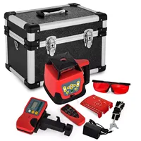 Niveau laser rotatif Sihao Factory rouge, portée 500m, faisceau rouge 360°, outil pour la pose de fenêtres et de portes