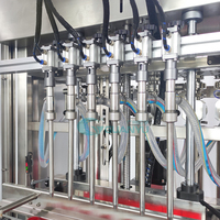 Machine de remplissage, de bouchage et d'étiquetage automatique de liquides à haute efficacité CE, 50 ml à 500 ml, pour le remplissage de savon, détergent, shampoing