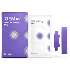 Tiras Blanqueadoras de Dientes <span class=keywords><strong>V34</strong></span> Personalizadas para el Cuidado Bucal, <span class=keywords><strong>Corrector</strong></span> de Color, Tiras Blanqueadoras Púrpuras para Uso Doméstico - Product Image 5