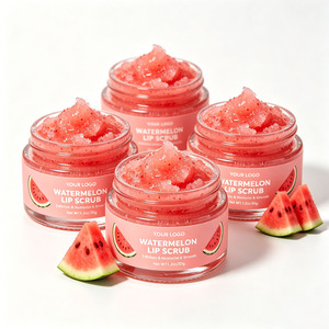 Lip Scrub For Dark Lips Private Label Low MOQ Watermelon Exfoliator Organic Balm Wholesales - Product Image 2