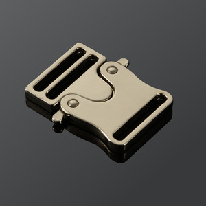 Boucle de verrouillage automatique en métal, diamètre intérieur de 25mm, argent noir, réglable pour sac à dos d'extérieur, ceinture, laisse pour chien, accessoires - Product Image 1