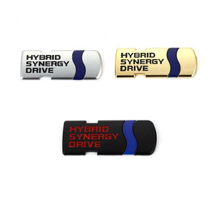 Pegatina de emblema para coche, calcomanía de insignia para <span class=keywords><strong>Toyota</strong></span> <span class=keywords><strong>Hybrid</strong></span> Synergy Drive, letras Prius Camry Rav4 Crown <span class=keywords><strong>Auris</strong></span>, accesorios de estilismo para coche - Product Image 1