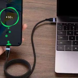 High Quality PD 240W 60W <b>USB</b>-C to <b>USB</b>-C Pure Copper Fast Charging Nylon Braided <b>Cable</b> 48V 5A for Laptop - Product Image 4