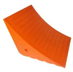 Cale de roue en uréthane PU de sécurité <span class=keywords><strong>pour</strong></span> camion lourd 120 tonnes UC1210, antidérapante, cale de roue de véhicule, cale de roue de voiture UWC12 - Product Image 1