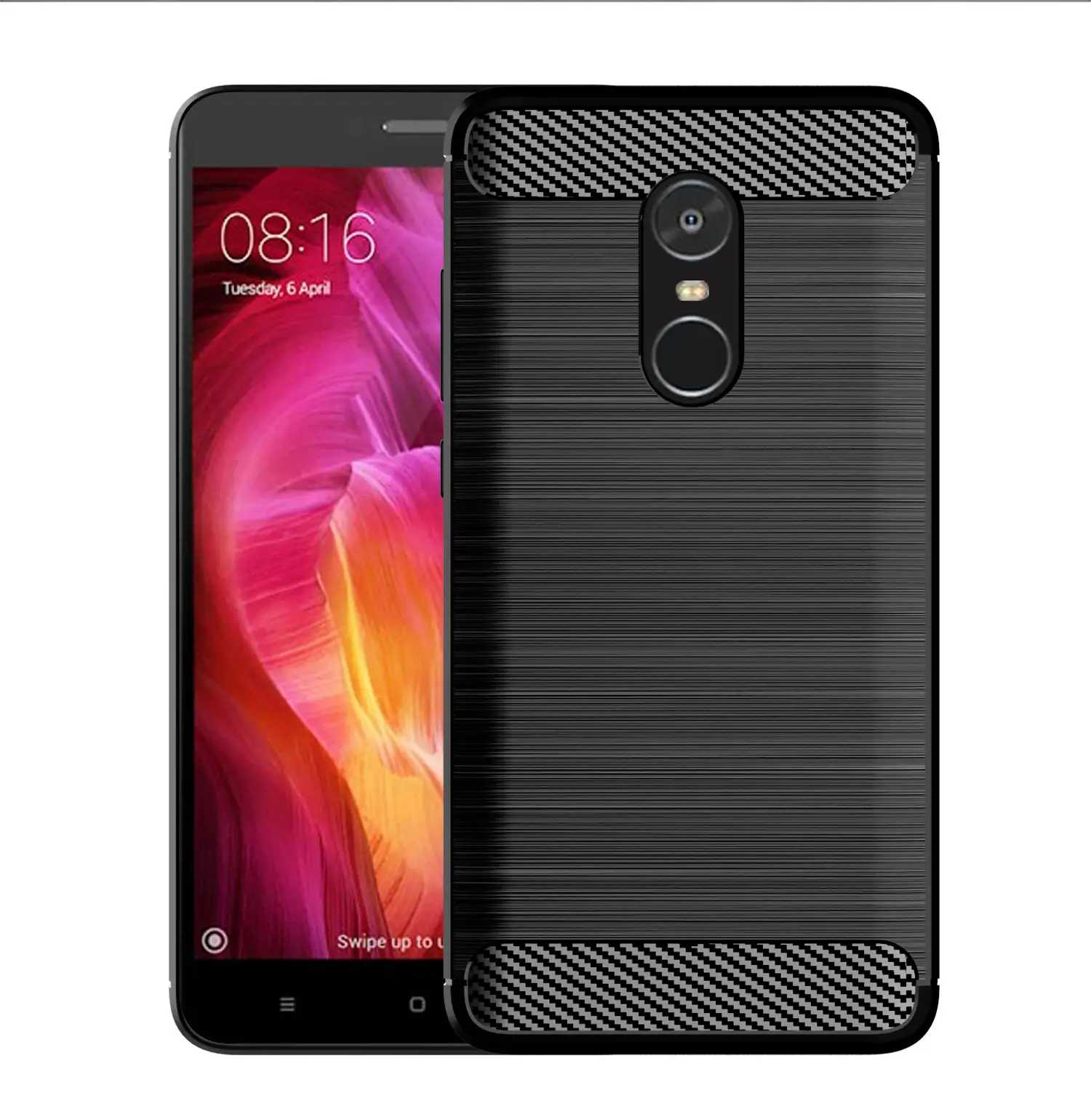 Carbon Fiber Shockproof Soft TPU Back Cover mobile Phone Case For xiaomi mi redmi note 4 back covers