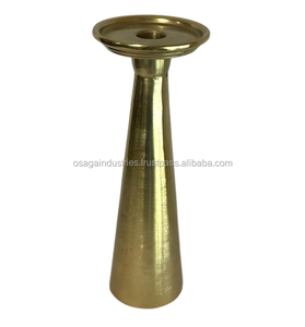IRON CANDLE STAND CONE DESIGN CANDLE HOLDER PREMIUM QUALITY <b>TABLE</b> <b>TOP</b> CANDLE PILLAR HOME <b>DECOR</b> - Product Image 3