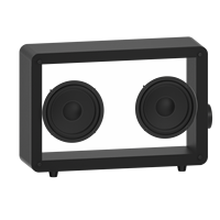 40W 5.5 pouces Haut-parleur simple moderne créatif transparent pour haut-parleur Bluetooth Design 2025 article