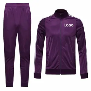 Wholesale Design Your Logo Tracksuit Men Full Kits Custom Soccer Wear Jacket Football Sweatsuit For Teams