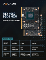 Prix bas GPU MXM Geforce RTX 4060 Carte vidéo MXM RTX 4060 8 Go GDDR6 128 bits PCI Express 4.0 Carte graphique de jeu