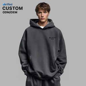 Felpe con Cappuccio Pesanti da Uomo all'Ingrosso, Stampa Digitale Personalizzata del Logo, in Spugna Francese di Cotone, Felpe Oversize Unisex - Product Image 1