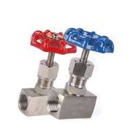 Válvula de Aguja de Acero Inoxidable SS316 Resistente a la Corrosión Yaosheng J13W-PN64-SS316 DN6-DN25 con Rosca Hembra para Control Manual de Flujo