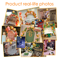 Kit d'arche de ballons personnalisée pour fête, arche de ballons marron pour anniversaire, ours en peluche, fête de naissance, décoration de fête