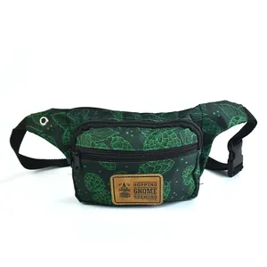Custom Printed Anywhere Sports Belt Bag Unisex Travel Polyester Fanny Pack Festival Bum Bag Stylish Hip Bag