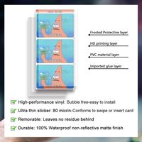 Autocollant personnalisé pour carte de crédit, protection intégrale amovible pour carte de débit, design personnalisé, vente en gros