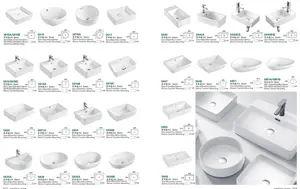 Medyag seramik taş altında montaj sanat havzası Modern tezgah beyaz porselen lavabo