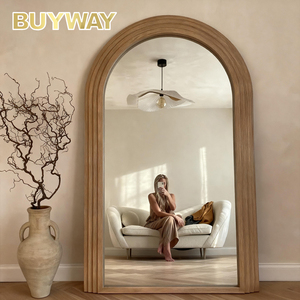 Phòng ngủ nhà vòm cao dài khổng lồ Gương Gỗ khung lớn đầy đủ cơ thể lớn đứng đầy đủ chiều dài sàn gương cho phòng khách - Product Image 1