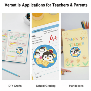 Cartoon Stickers Round Decorative Stickers Kids' Rewards - Product Image 2