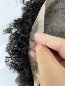 วิกผมลูกไม้โปร่งใสแบบ Afro Curly ขนาด 10 มม. ทรงลอนเกลียวแบบ Ocean Spiral ทำจากผมแท้ของชาวอินเดีย สำหรับผู้หญิง ขายส่ง วิกผมแบบ Twist Curl ท็อปเปอร์ ทูพี - Product Image 2