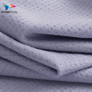 Dệt may nhà sản xuất 220 GSM Jacquard vải dệt kim 49% Cotton 49% <span class=keywords><strong>Viscose</strong></span> 2% spandex vải cho thể thao - Product Image 5