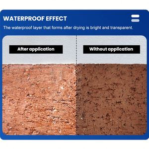 Scellant transparent incolore pour la réparation des fissures des murs extérieurs, revêtement imperméable pour bâtiments, revêtement transparent imperméable - Product Image 6