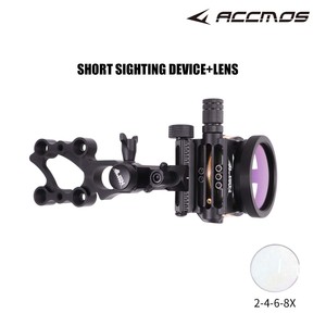 Accessoire de tir à l'arc composé réglable à 5 aiguilles pour la visée rapide, en alliage d'aluminium long/court, avec lentille 4/6/8x - Product Image 2