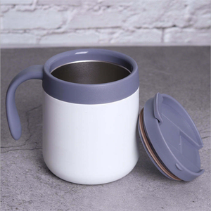 Gobelet isotherme à double paroi <span class=keywords><strong>2023</strong></span>, tasse thermique, tasses en acier inoxydable, tasse à café avec poignée - Product Image 2