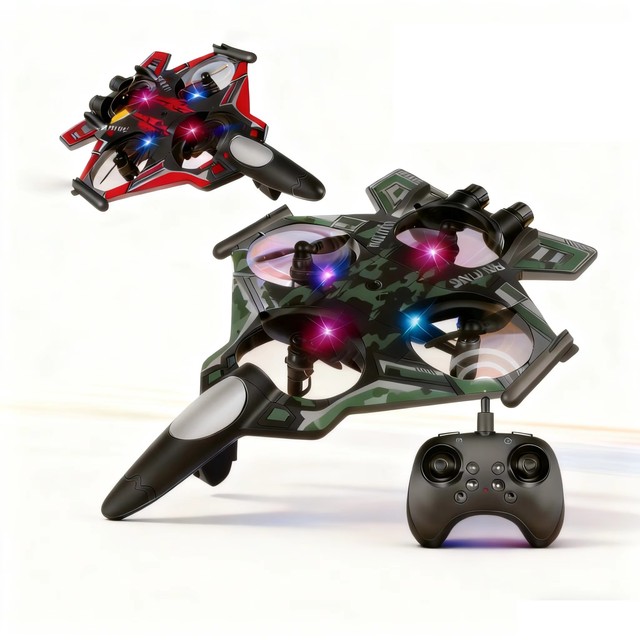 6 Channel Remote Control Kids 360° Rotate Fighter Plastic Lighting Aircraft Foam Drone Model RC Toy for Beginners
