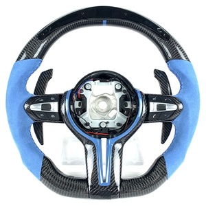 Volante Deportivo de Fibra de Carbono Real con LED Indicador de Velocidad y RPM para <span class=keywords><strong>BMW</strong></span> <span class=keywords><strong>320i</strong></span> 335i E90 E91 E92 E93 M3 Serie 3, <span class=keywords><strong>Precio</strong></span> de Fábrica - Product Image 4