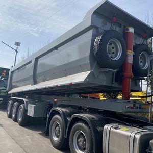 Araç ana hidrolik silindir <span class=keywords><strong>tri</strong></span> 4 akslar U tipi 50 ton End damperli römork damperli yarı kamyon römorku satılık - Product Image 5
