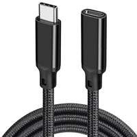 Cable de Extensión USB 3.2 Tipo C Macho a Hembra JMAX Gen 2, Cable de Datos USB C de 20 Gbps 4k 60hz, Cable de Carga Tipo C de 5V 240W