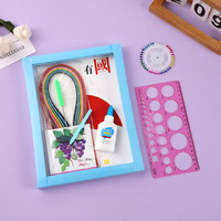 2024 nouveau papier personnalisé Quilling Craft grand papier Quilling Kit avec des bandes de papier et des outils Quilling et boîte de rangement