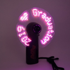 Advertising Wedding Gifts Giveaways Party Toys <strong>Hand</strong> Handheld Customized Flashing Mini Light up LED Message <strong>Fan</strong> - Product Image 5