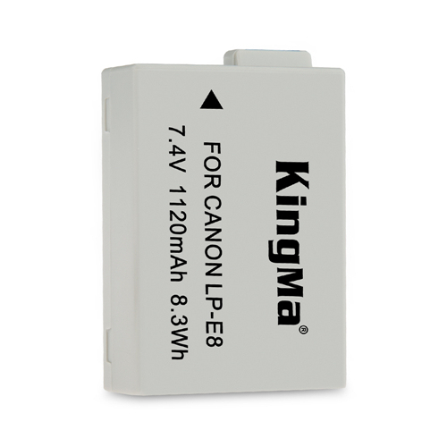 KingMa LP-E8 1120mAh Rechargeable Digital Battery LP-E8 7.4V Digital Batteries for Canon EOS 550D EOS 600D
