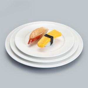 Piring Nasi Bulat Porselen WEIYE, Piring Makan Putih, Piring Prasmanan Keramik Bulat untuk Hotel, Piring Oven Porselen Putih - Product Image 3