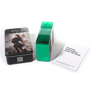 Benutzer definierte grüne Folie 78 <span class=keywords><strong>Tarot</strong></span> karten Deck Einzigartiges Design <span class=keywords><strong>Tarot</strong></span> karte Wickeln Sie die Audacity <span class=keywords><strong>Tarot</strong></span> Card Metal Box - Product Image 3