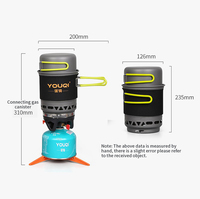 Réchaud d'extérieur fourni par l'usine : brûleur à gaz portable coupe-vent pour ustensiles de cuisine d'extérieur