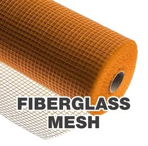 Penguatan beton alkaline tahan fiberglass mesh siva filamen mesh net fiberglass