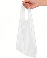 Sacs de courses jetables en PE de marque HuaLong à prix abordable, impression en héliogravure, épaisseur 0,1 mm, 20x30 cm, pour supermarchés et aliments