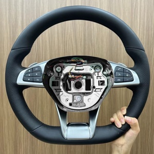 Para <span class=keywords><strong>Mercedes</strong></span> Benz W204 W205 W213 W219 W222 A45 E63 Gle Gls <span class=keywords><strong>Amg</strong></span> <span class=keywords><strong>Gt</strong></span> C63 E63 S63 G63Real Venta caliente volante de fibra de carbono - Product Image 1